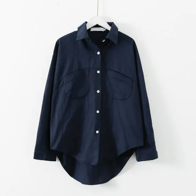 Women Summer Blouse Korean Long Sleeve Womens Tops And Blouses Vintage Women Shirts Blusas Roupa Feminina Tops