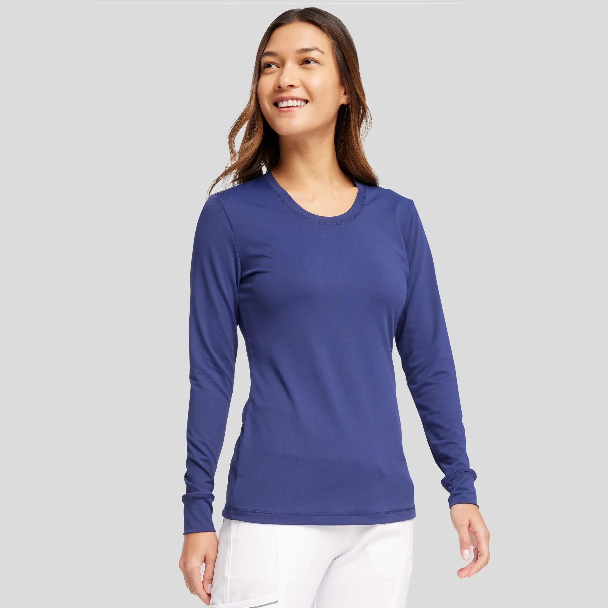 Women's Long Sleeve Underscrub T-Shirt | Navy