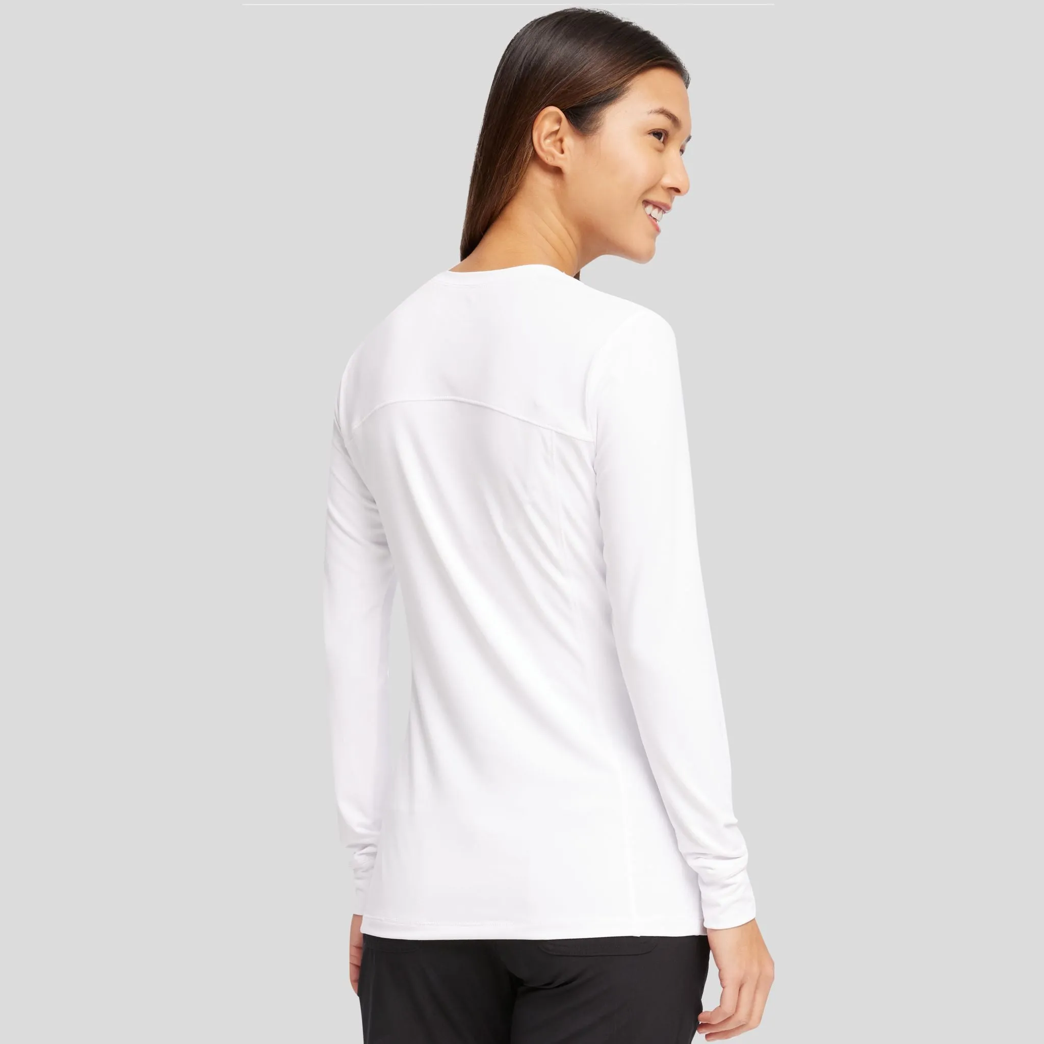 Women's Long Sleeve Underscrub T-Shirt | White