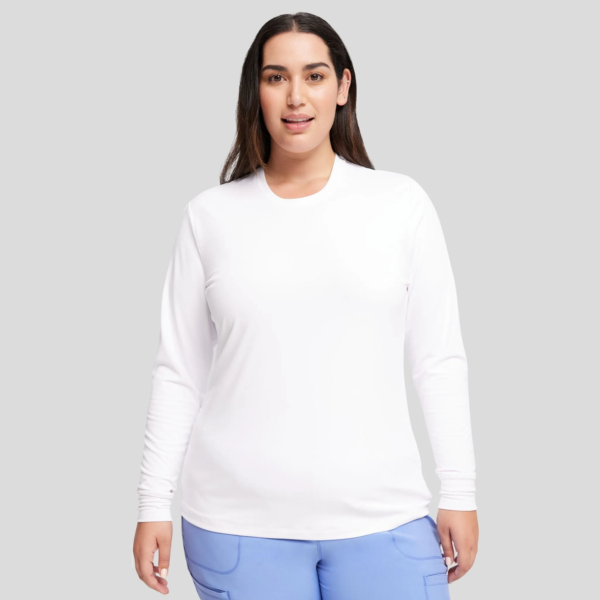 Women's Long Sleeve Underscrub T-Shirt | White