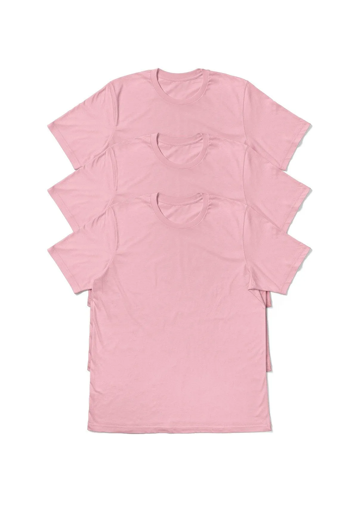 Women's Pink T-Shirt Bundle - 3 Pack Airlume Cotton