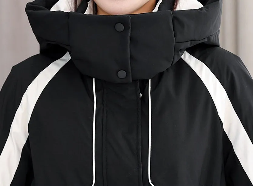 Women's Stylish and Windproof Stain-resistant Zip-up Puffer Jacket