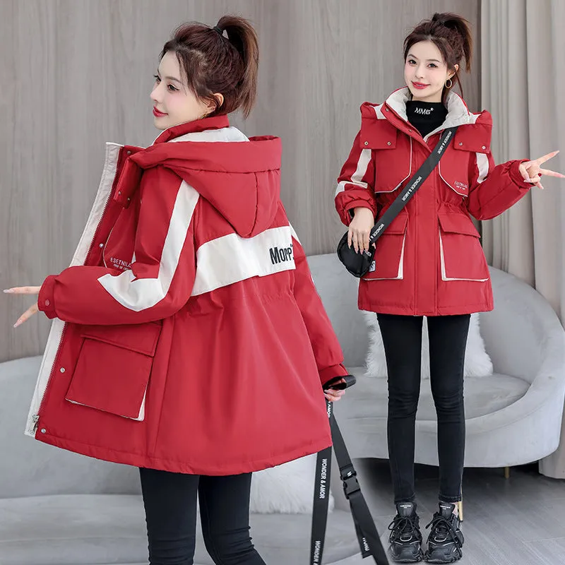 Women's Stylish and Windproof Stain-resistant Zip-up Puffer Jacket