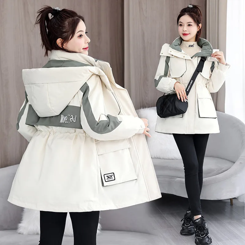 Women's Stylish and Windproof Stain-resistant Zip-up Puffer Jacket