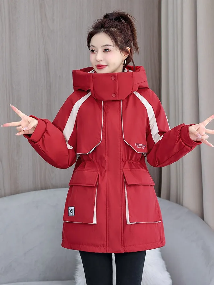 Women's Stylish and Windproof Stain-resistant Zip-up Puffer Jacket