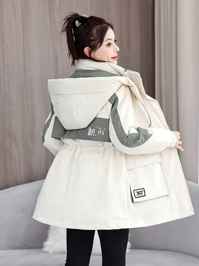 Women's Stylish and Windproof Stain-resistant Zip-up Puffer Jacket