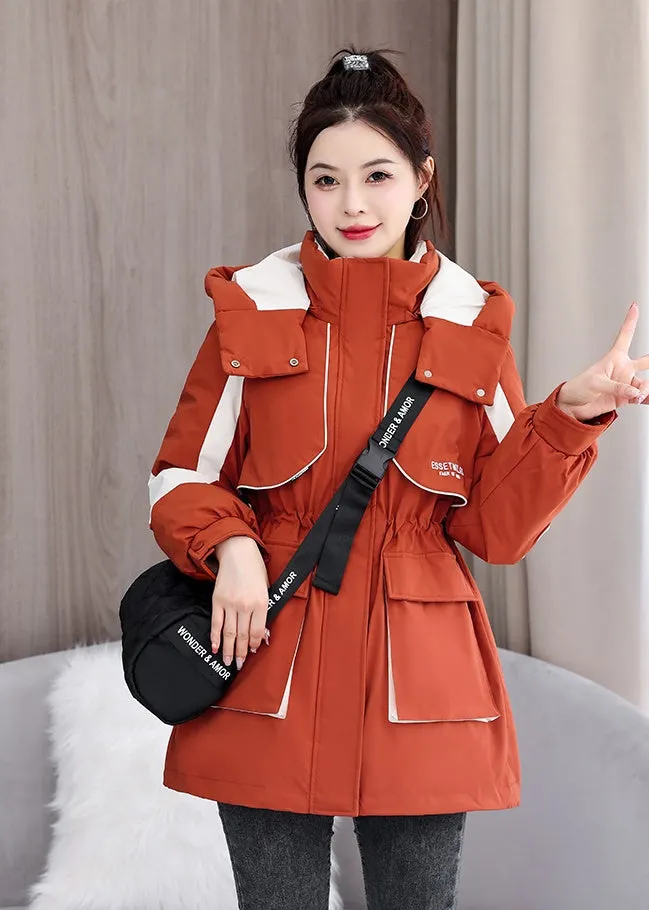 Women's Stylish and Windproof Stain-resistant Zip-up Puffer Jacket