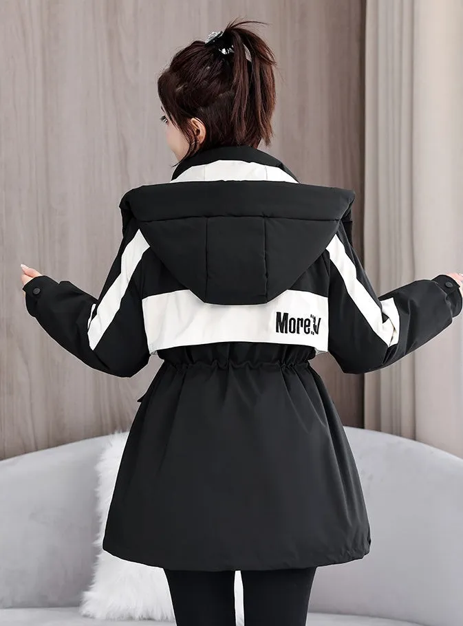 Women's Stylish and Windproof Stain-resistant Zip-up Puffer Jacket