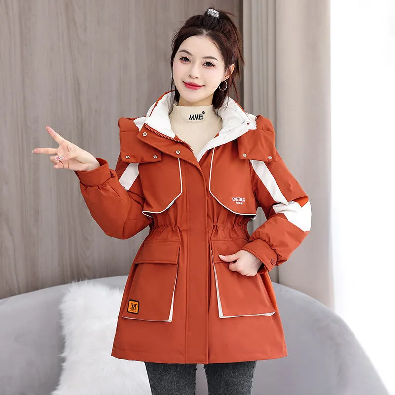 Women's Stylish and Windproof Stain-resistant Zip-up Puffer Jacket