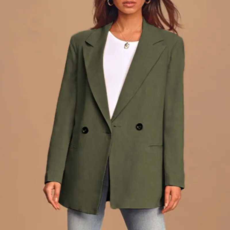 Women's Trendy Blazer with Buttons and Pockets | Ideal for All Seasons