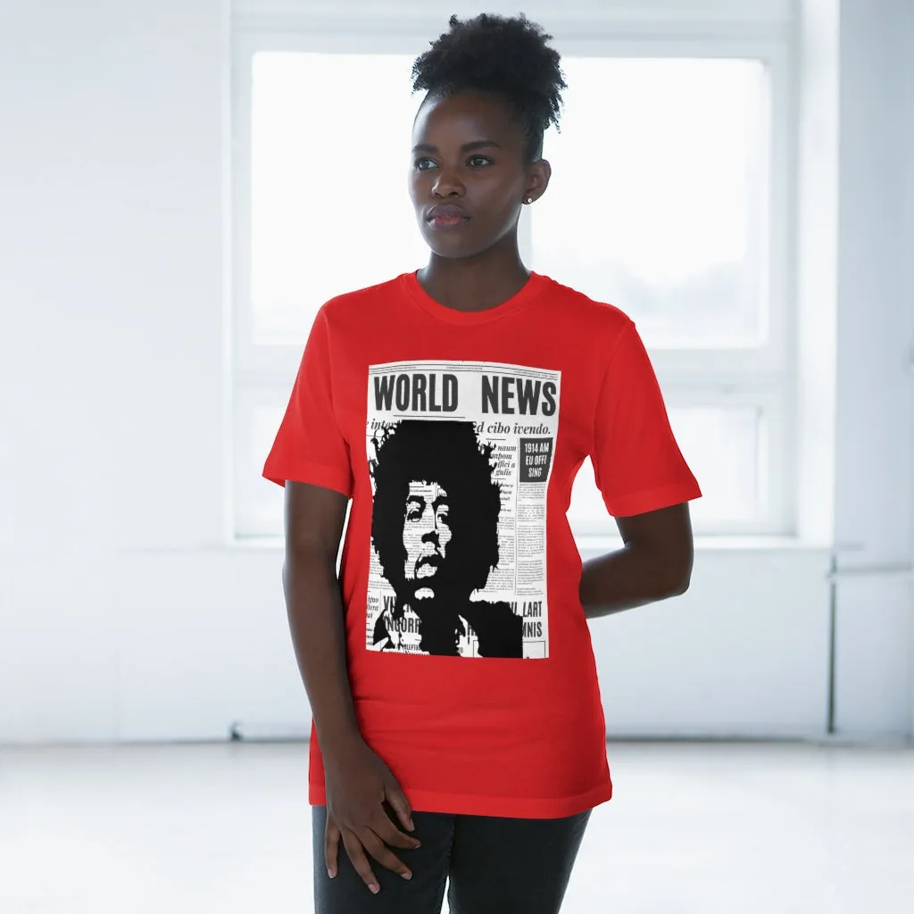 World News JIMI HENDRIX Unisex Deluxe T-shirt