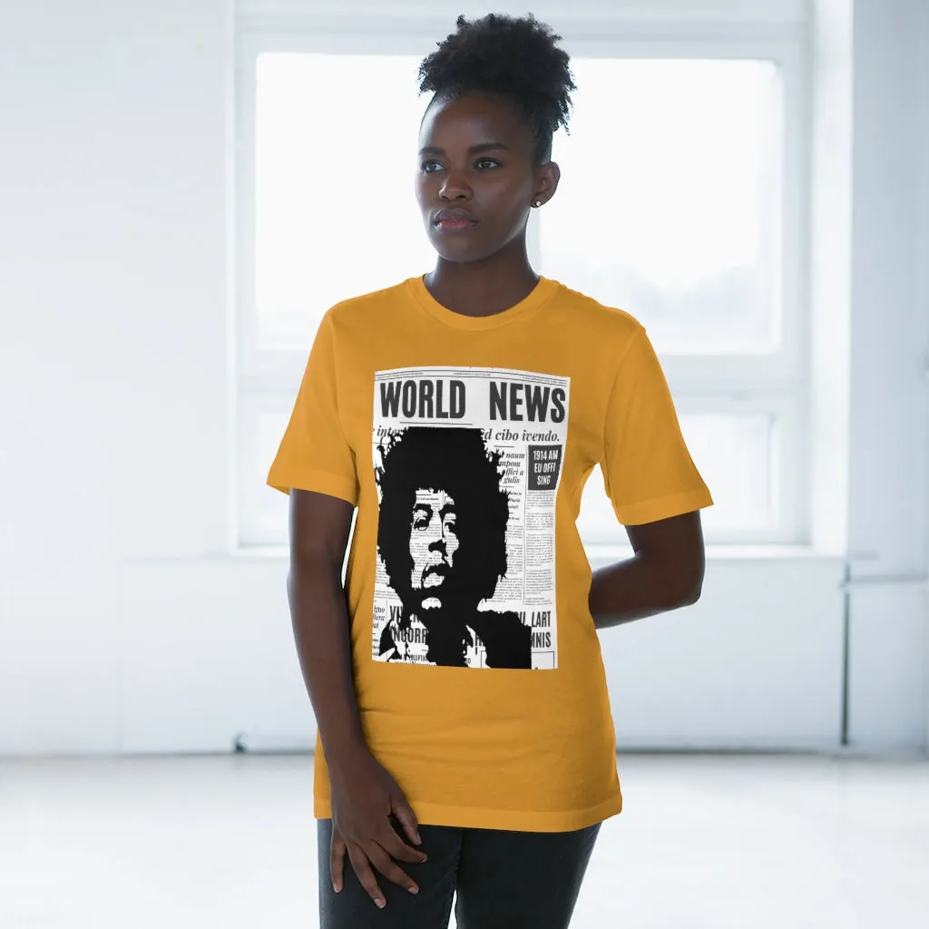 World News JIMI HENDRIX Unisex Deluxe T-shirt