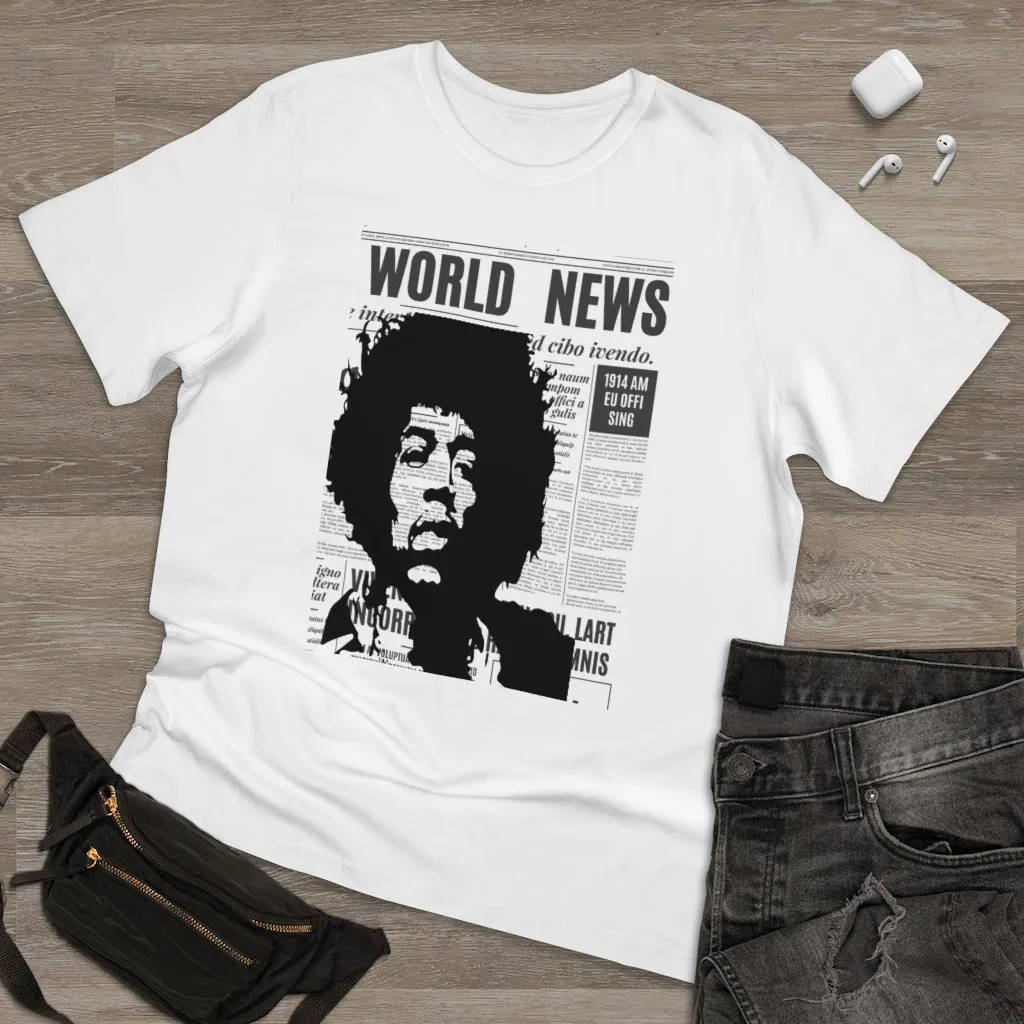World News JIMI HENDRIX Unisex Deluxe T-shirt