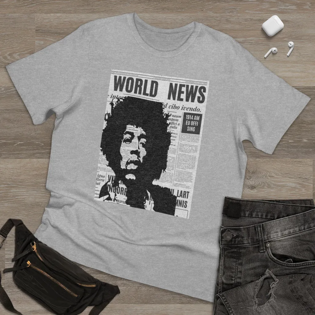 World News JIMI HENDRIX Unisex Deluxe T-shirt