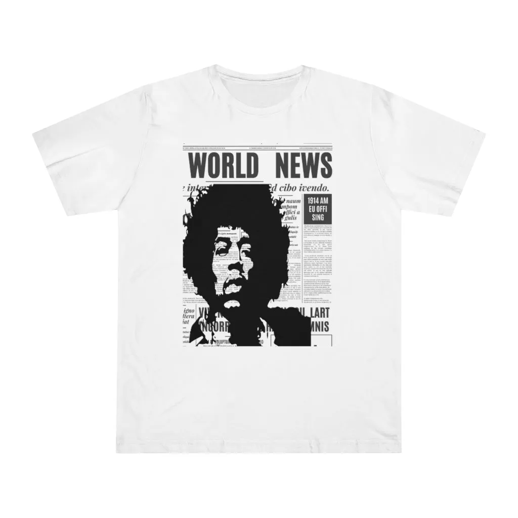 World News JIMI HENDRIX Unisex Deluxe T-shirt