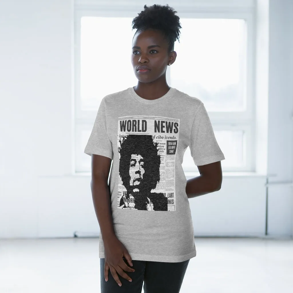 World News JIMI HENDRIX Unisex Deluxe T-shirt