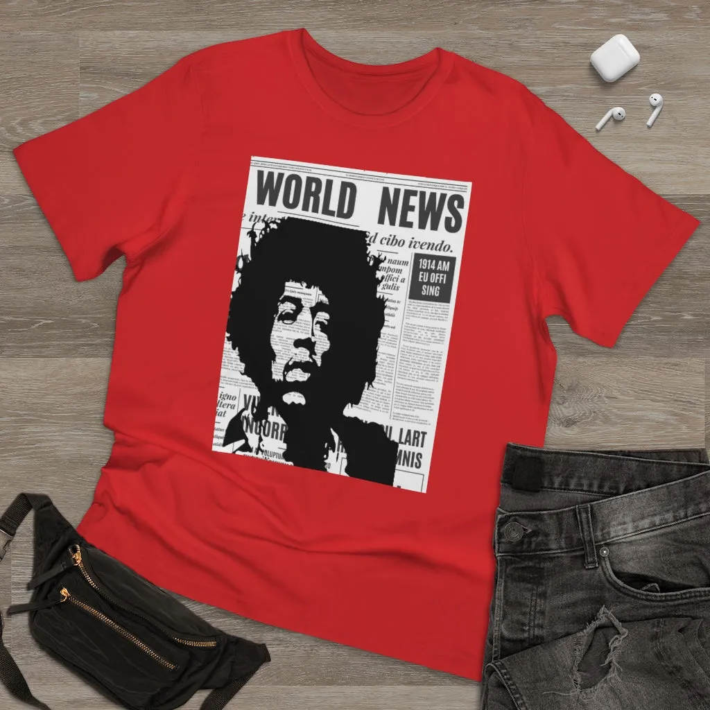 World News JIMI HENDRIX Unisex Deluxe T-shirt