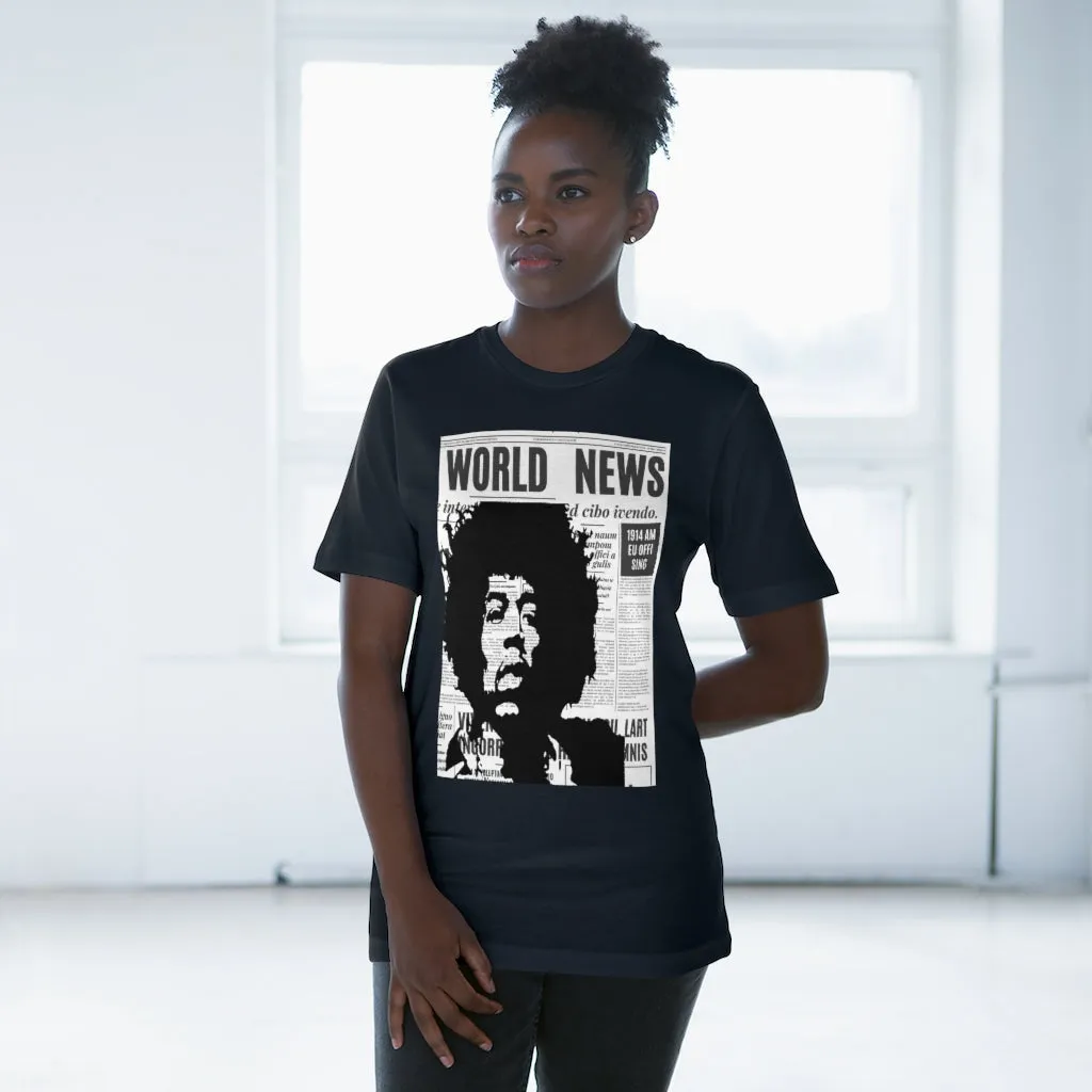 World News JIMI HENDRIX Unisex Deluxe T-shirt