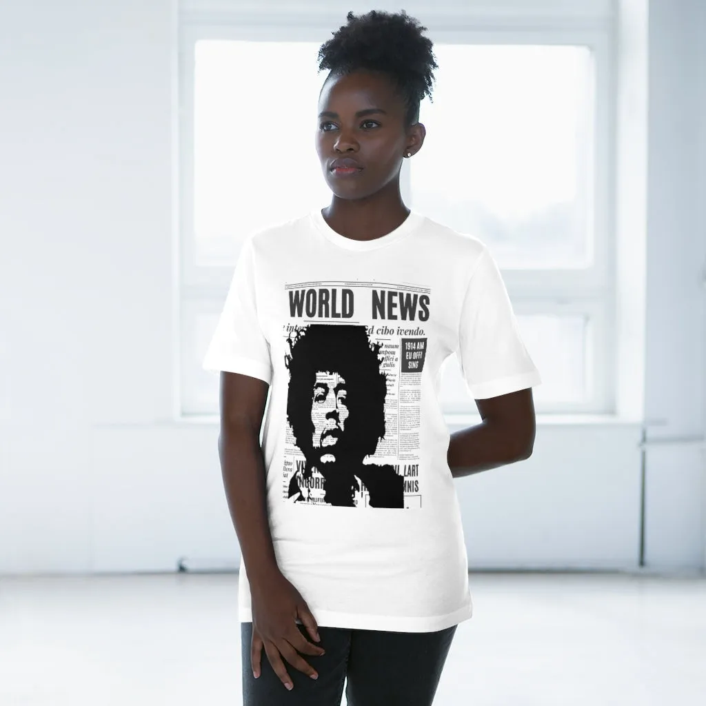 World News JIMI HENDRIX Unisex Deluxe T-shirt