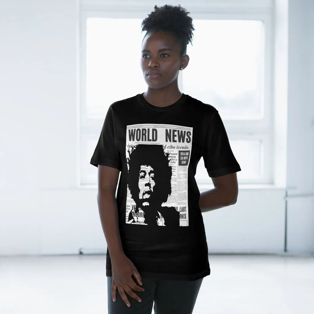 World News JIMI HENDRIX Unisex Deluxe T-shirt