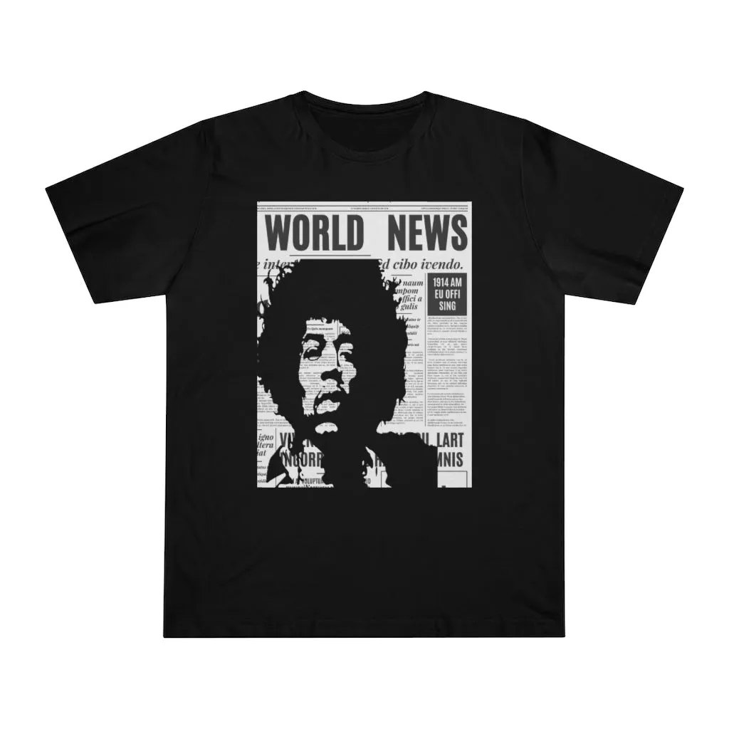 World News JIMI HENDRIX Unisex Deluxe T-shirt