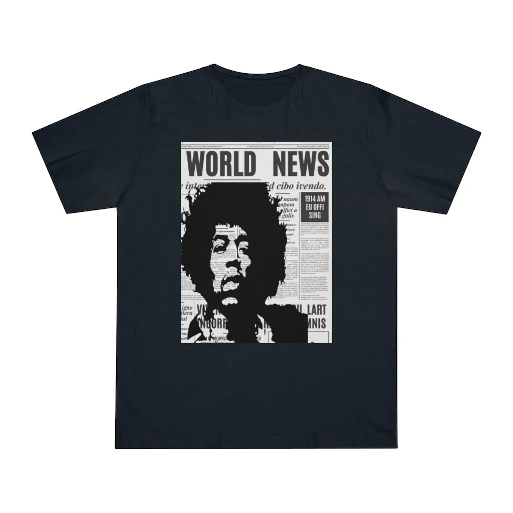 World News JIMI HENDRIX Unisex Deluxe T-shirt