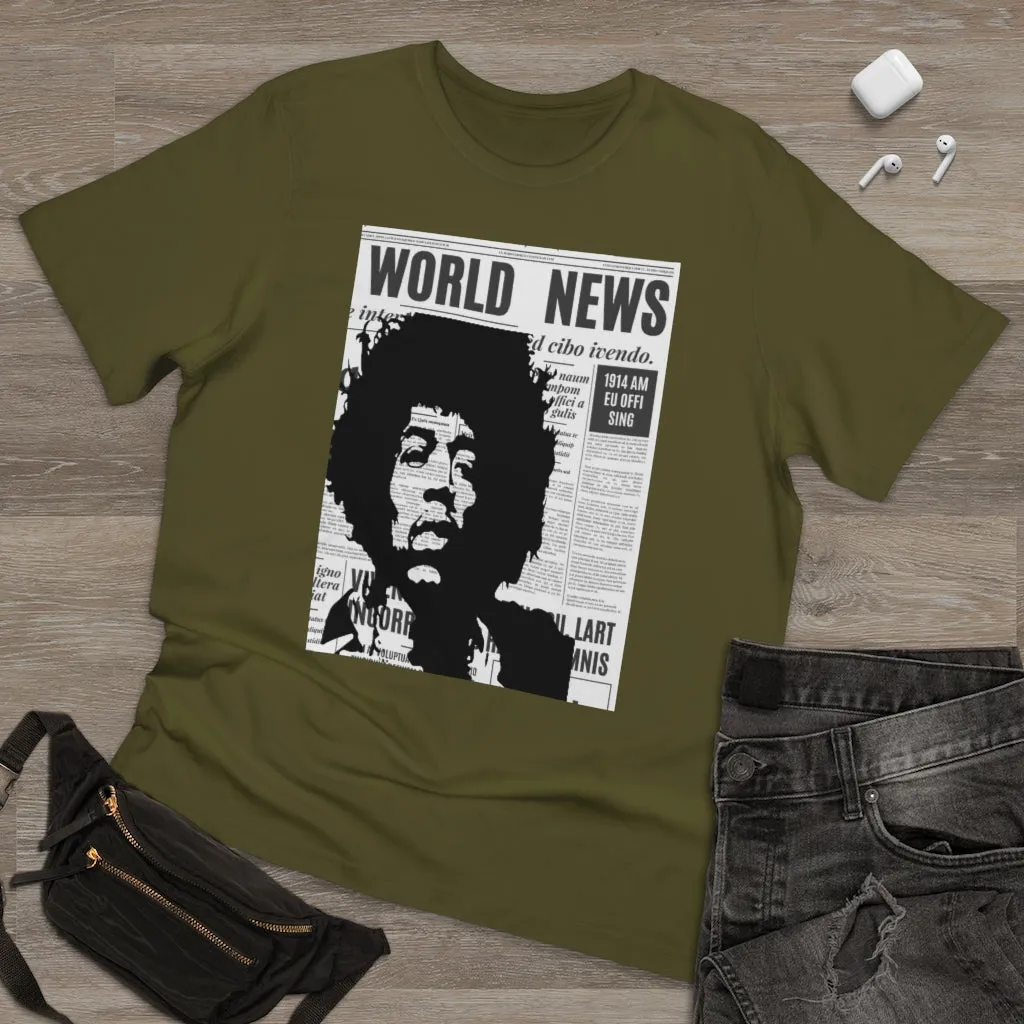 World News JIMI HENDRIX Unisex Deluxe T-shirt