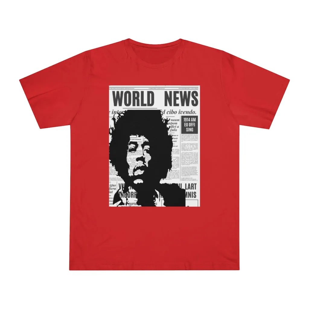 World News JIMI HENDRIX Unisex Deluxe T-shirt