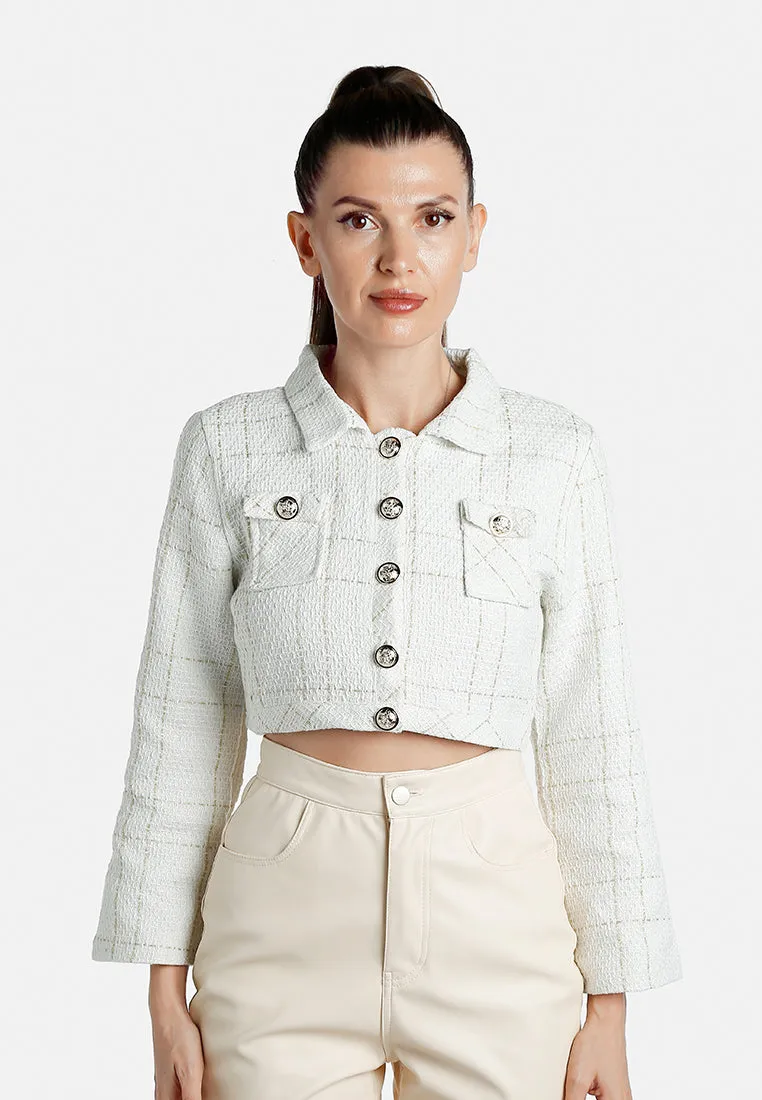 Woven Button-Down Flap Pocket Jacket By RUW