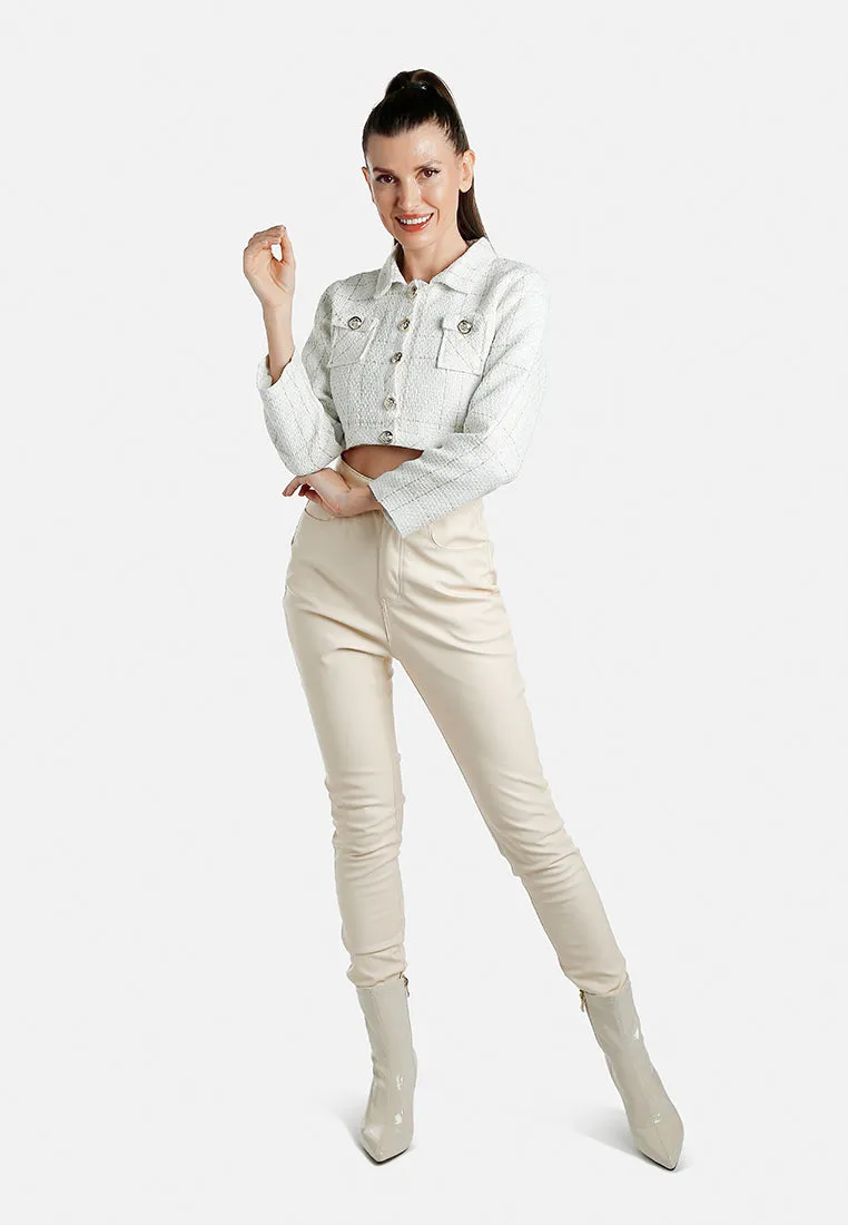 Woven Button-Down Flap Pocket Jacket By RUW