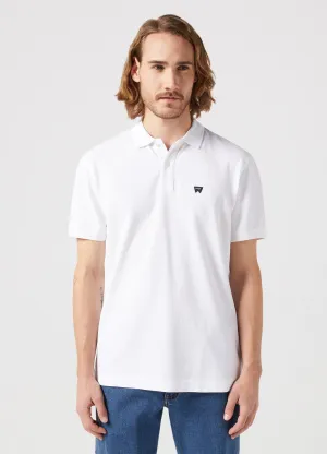 Wrangler Men's Short Sleeve Polo T-Shirt In White