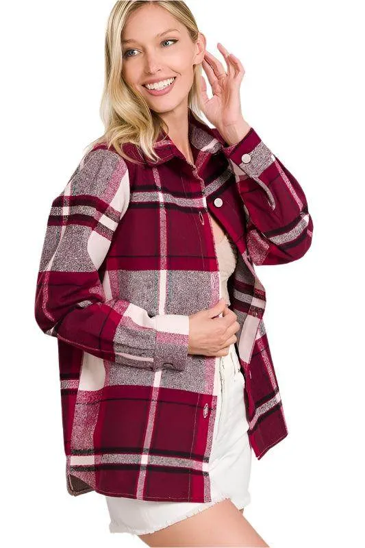 Yarn Dyed Plaid Shacket