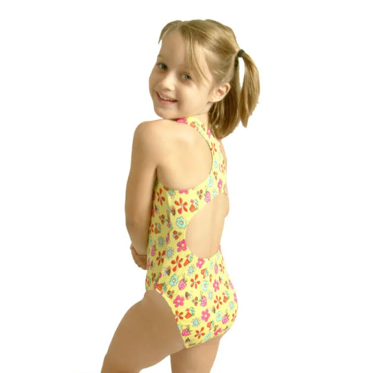 Yellow Garden One-Piece Swimsuit
