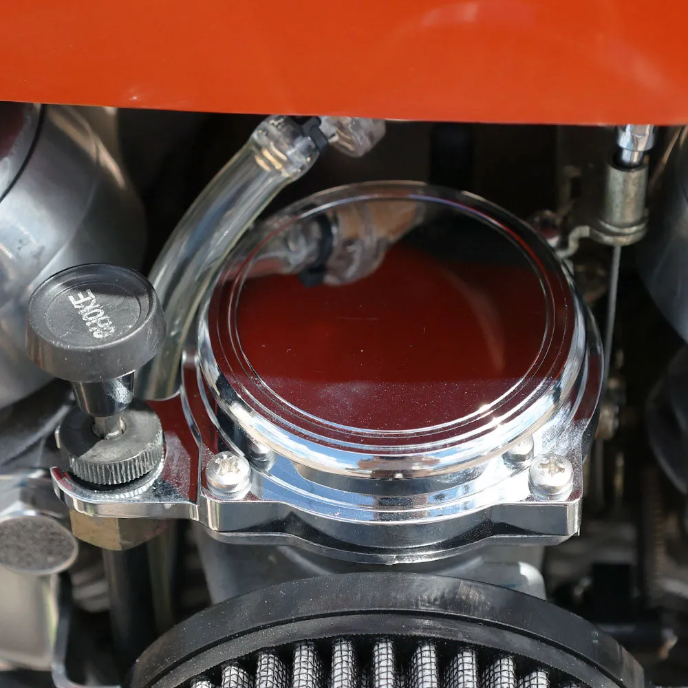 Yost Performance CV Carburetor Top Cover with Choke relocate - Chrome