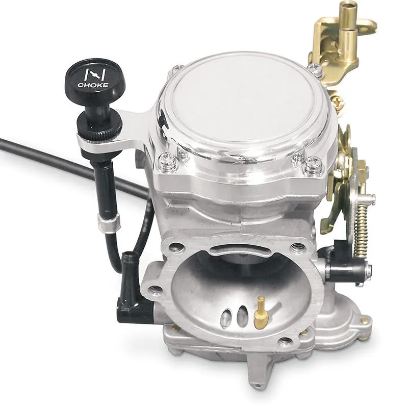 Yost Performance CV Carburetor Top Cover with Choke relocate - Chrome