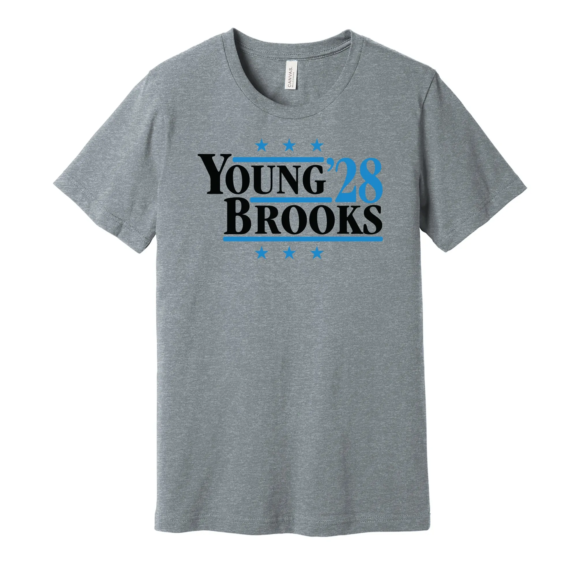 Young & Brooks '28 - Carolina Football Legends Political Campaign Parody T-Shirt - Hyper Than Hype Shirts
