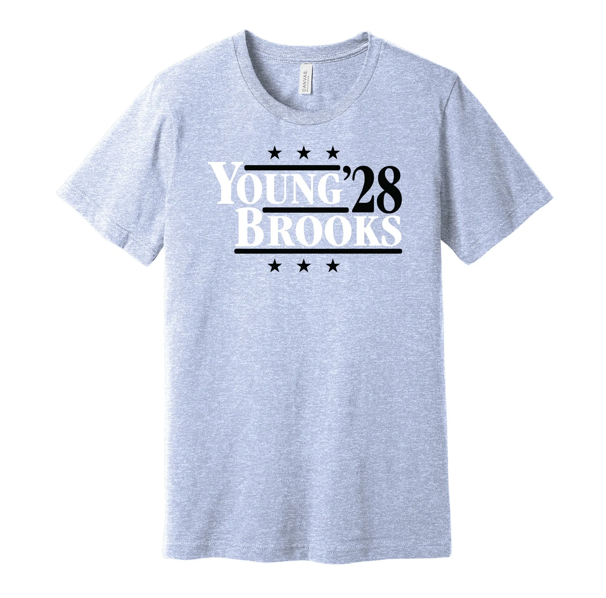 Young & Brooks '28 - Carolina Football Legends Political Campaign Parody T-Shirt - Hyper Than Hype Shirts