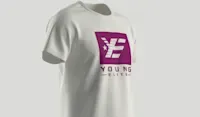 Young-Elite short sleeve Purple & White Unisex T-shirt