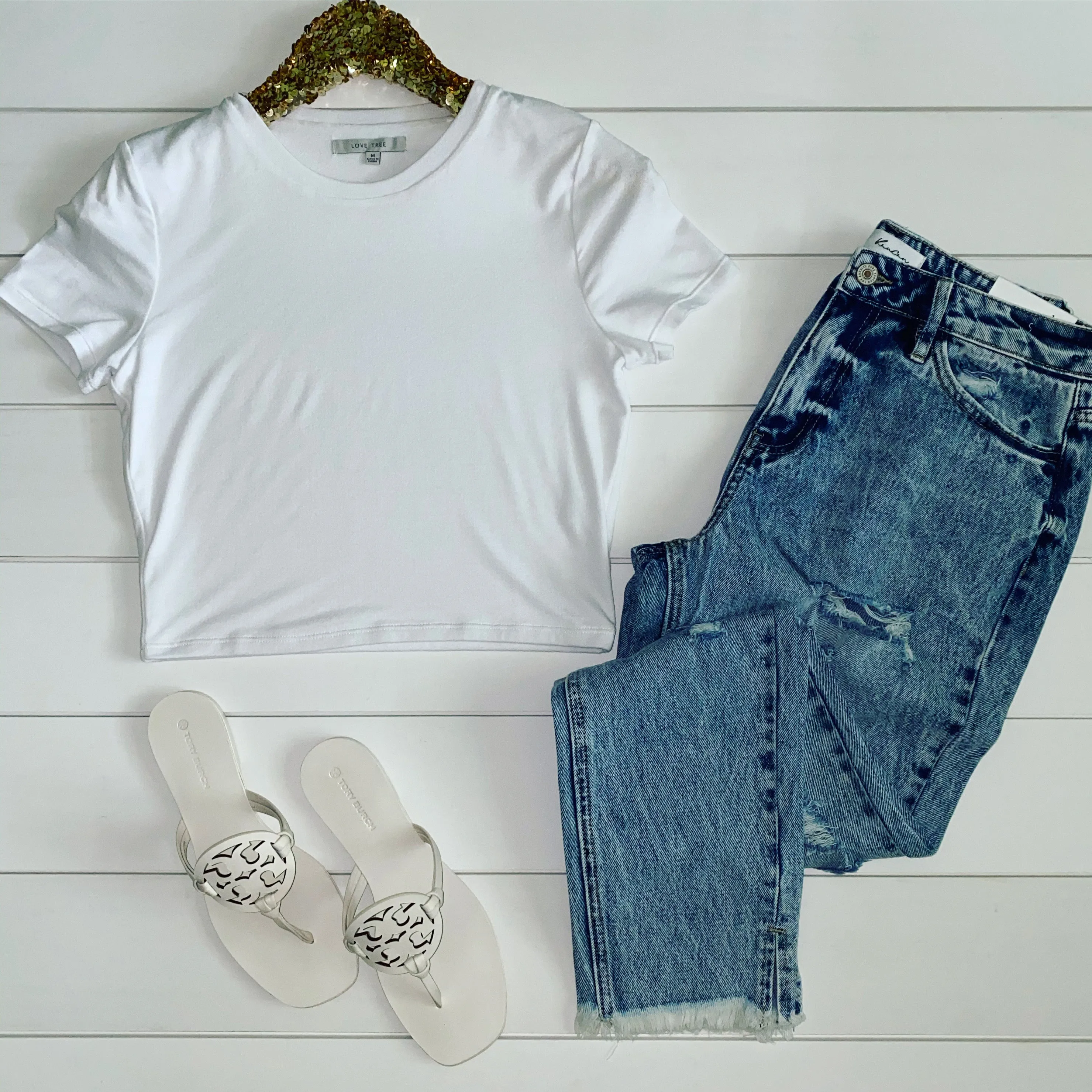 Your Best Self Crop Top, White