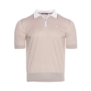 Zilli Men's Polo T-shirt With Zip