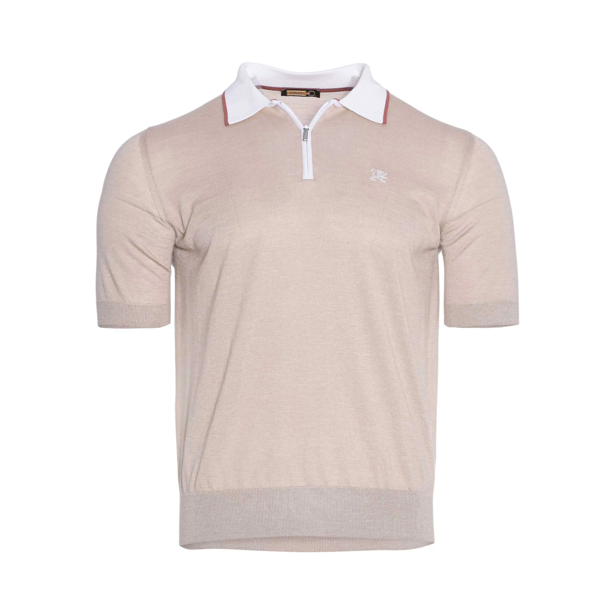 Zilli Men's Polo T-shirt With Zip