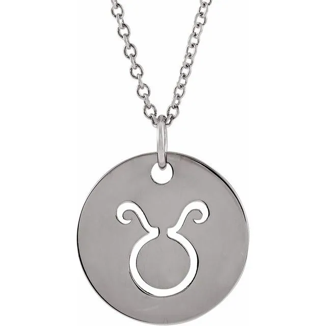 Zodiac Disc Necklace