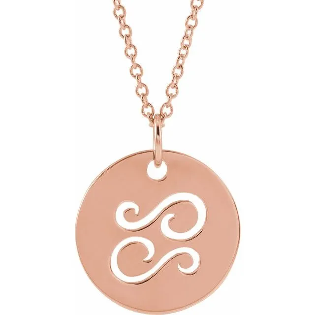 Zodiac Disc Necklace